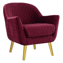 Picture of Demelza Velvet Armchair, Gold Legs Assorted D&D Design