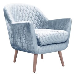 Picture of Demelza Velvet Armchair, Wood Legs Assorted D&D Design