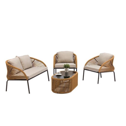 Picture of Denisse 4-Piece Outdoor Sofa Set Metal Natural HelloFurniture