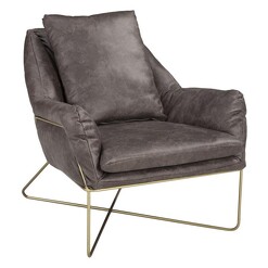 Picture of Denver Armchair Metal Brown/Gold Jasper Home Living