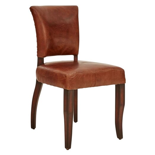 Picture of Derringer Leather Dining Chair in Brown by Alliance Furniture