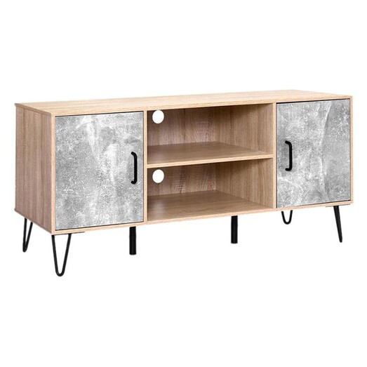 Picture of Dexter Entertainment Unit Chipboard Oak/Grey Resort Living