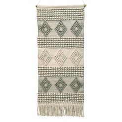 Picture of Diamond Pattern Woven Wall Hanging in Grey by Artisan Decor