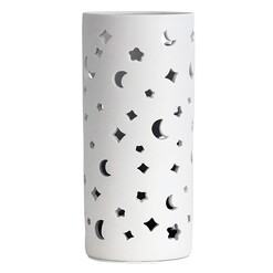 Picture of Diana Moon Ceramic Lamp in White by Oriel Lighting