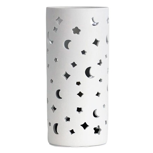 Picture of Diana Moon Ceramic Lamp in White by Oriel Lighting
