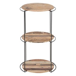 Picture of Discreet 3-Tier Display Unit Wood Black/Brown SLH