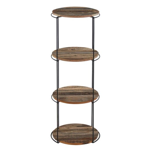 Picture of Discreet 4-Tier Unit Wood Black/Brown SLH