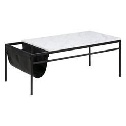 Picture of Dixon Marble Top Coffee Table White/Black Iniko