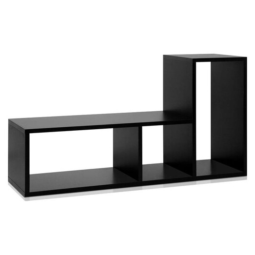 Picture of DIY L-Shaped Shelf, Black MDF Resort Living