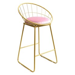 Picture of Domed Bar Stool Metal Aqua Blue/Pink Phil Bee Interiors
