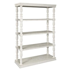 Picture of Donnybrook Acacia Bookshelf Wood White Wash Jasper Home Living