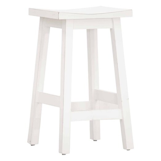 Picture of Dosave Wooden Bar Stool in White by Dover Mason
