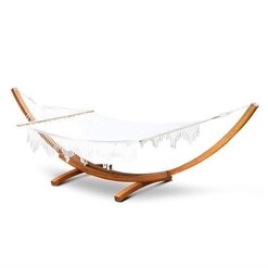 Picture of Double Tassel Hammock with Wooden Hammock Stand