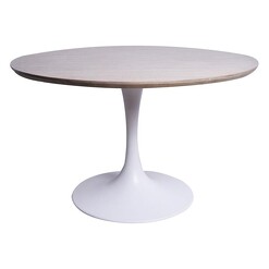Picture of Duffy Round Dining Table MDF Ash/White Bay Road Designs