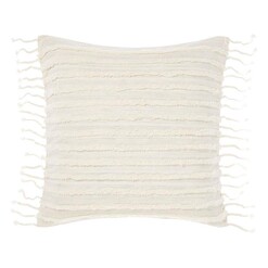 Picture of Dunaway Cotton Cushion in White by Linen House