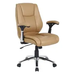 Picture of Easton Office Chair Faux Leather Beige UBiZ Furniture