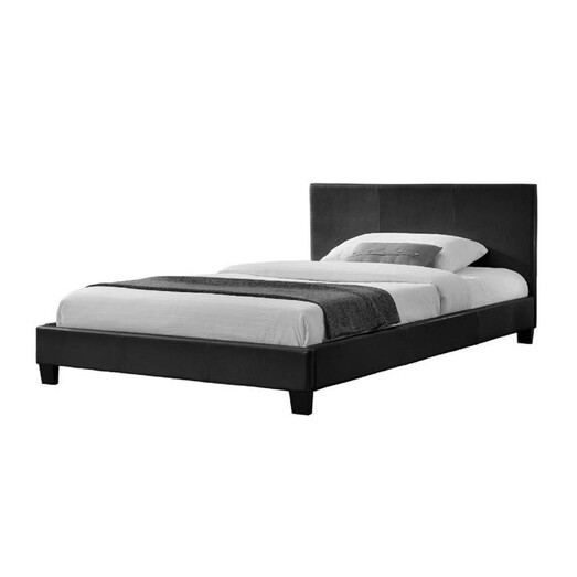 Picture of Edda PU Leather Queen Bed Frame With Headboard - Black