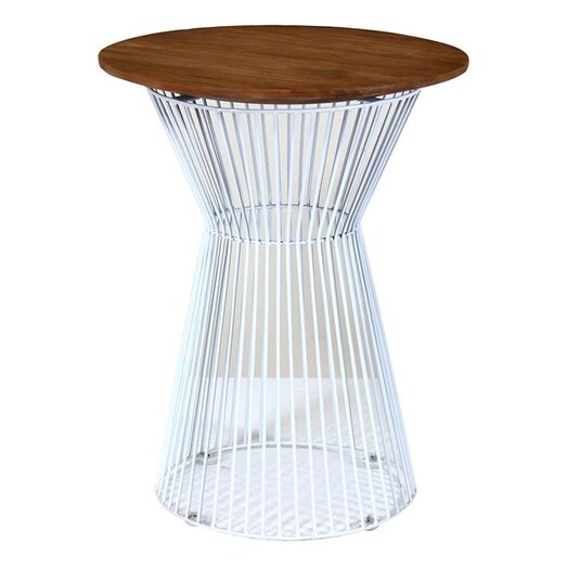 Picture of Eden Cage Side Table Wood White/Natural Satara Picture of Eden Cage Side Table Wood White/Natural Satara