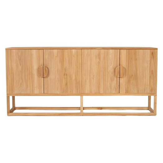 Picture of Eden Teak 4-Door Sideboard in Natural by Abide Interiors Picture of Eden Teak 4-Door Sideboard in Natural by Abide Interiors