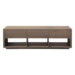 Picture of Edmee 3-Drawer Entertainment Unit Solid Wood Latte Kayu Estate