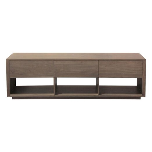 Picture of Edmee 3-Drawer Entertainment Unit Solid Wood Latte Kayu Estate