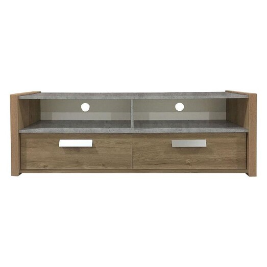 Picture of Edmund Entertainment Unit MDF Cement/Oak HEQS