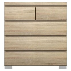 Picture of Elara Chest of 5 Drawers, Light Sonoma Oak MDF Meubilair