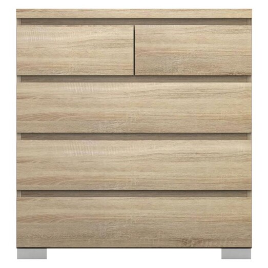 Picture of Elara Chest of 5 Drawers, Light Sonoma Oak MDF Meubilair