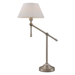 Picture of Elena Table Lamp in White/Nickel by Telbix