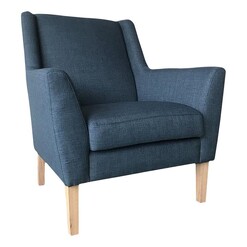 Picture of Elennir Armchair Fabric Denim/Natural Dasch Design