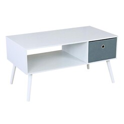 Picture of Elevated Coffee Table with Shelf & Fabric Drawer Chipboard Assorted U.S Designs