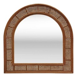 Picture of Elio Rattan Arched Mirror Natural j.elliot HOME