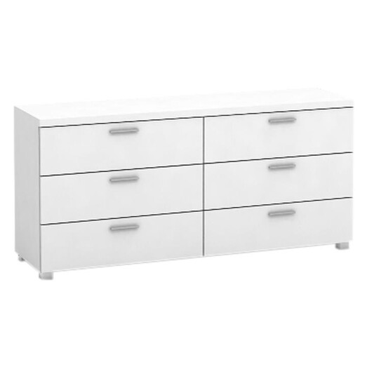 Picture of Elisha Chest of 6 Drawers MDF White Meubilair Picture of Elisha Chest of 6 Drawers MDF White Meubilair