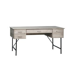 Picture of Elle 4-Drawers Office Study Writing Computer Desk 150cm - Washed Grey
