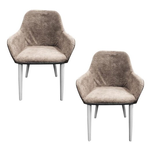 Picture of Ellie Faux Leather Dining Chair (Set of 2) Brown HOMESTAR