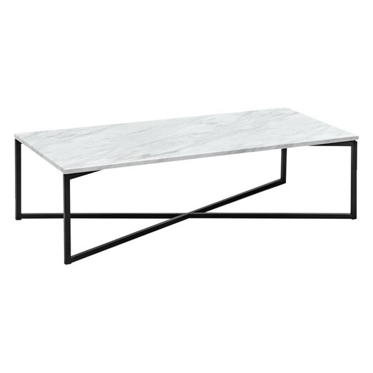 Picture of Ellie Rectangular Coffee Table Marble White/Matte Black Eastern Warehouse Picture of Ellie Rectangular Coffee Table Marble White/Matte Black Eastern Warehouse