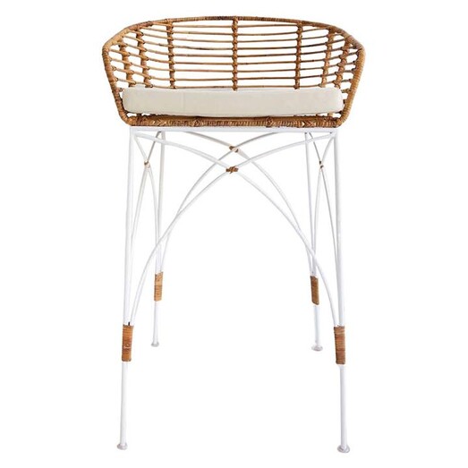 Picture of Ellodie Rattan & Metal Bar Stool by Abide Interiors Picture of Ellodie Rattan & Metal Bar Stool by Abide Interiors