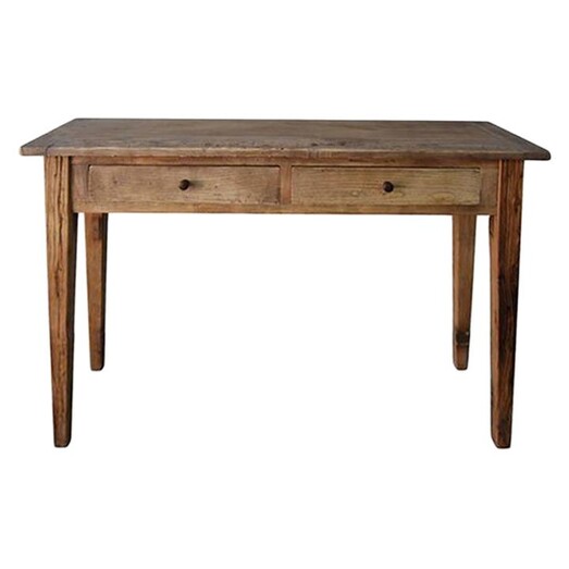 Picture of Elm 2 Drawer Console Table Wood Brown Beaumont & Braddock