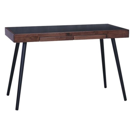Picture of Elodi Study Desk in Black/Walnut by Iniko