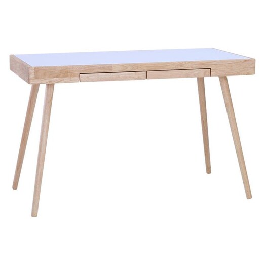 Picture of Elodi Study Desk in White/Oak by Iniko