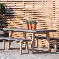 Picture of Elra Outdoor Dining Table Concrete Grey Castle Road Interiors