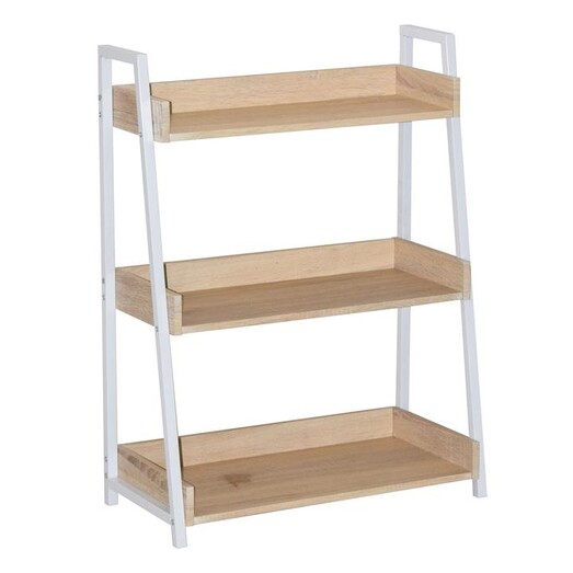 Picture of Elvie 3-Tier Ladder Shelf Chipboard Black/Natural U.S Designs