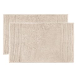 Picture of Elvire Set of 2 Cotton Bath Mats Size 800GSM in Grey by Bambury