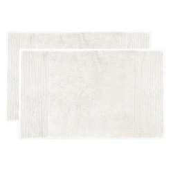 Picture of Elvire Set of 2 Cotton Bath Mats Size 800GSM in Ivory by Bambury