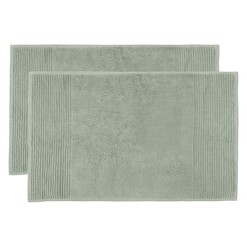 Picture of Elvire Set of 2 Cotton Bath Mats Size 800GSM in Sage by Bambury