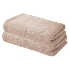 Picture of Elvire Set of 2 Cotton Bath Sheets Size 600GSM in Grey by Bambury