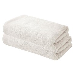 Picture of Elvire Set of 2 Cotton Bath Sheets Size 600GSM in Ivory by Bambury