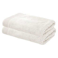 Picture of Elvire Set of 2 Cotton Bath Towels Size 600GSM in Ivory by Bambury