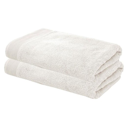 Picture of Elvire Set of 2 Cotton Bath Towels Size 600GSM in Ivory by Bambury