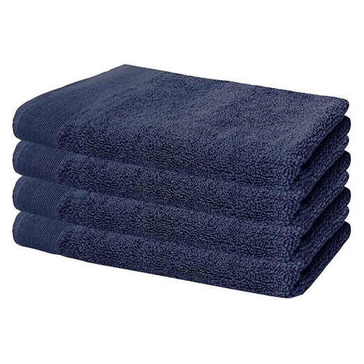 Picture of Elvire Set of 4 Cotton Hand Towels Size 600GSM in Navy by Bambury